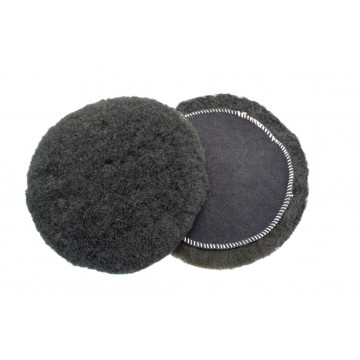 Bonnet noir en peau de mouton avec fixation velcro 150 mm
