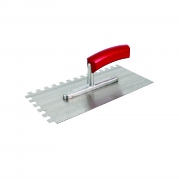 Platoir denté avec dents carrées 10 x 10 - manche bois FSC