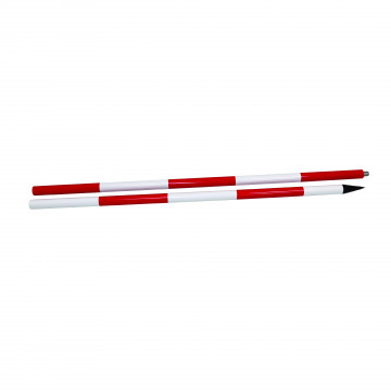 Jalon vissable rouge et blanc