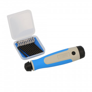 Kit ébavureur + 10 lames Ø 3,2 mm Type S10/E100