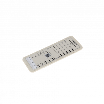 Fissuromètre avec règle transparente