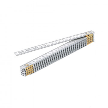 Double mètre aluminium classe III - 2m x 10 branches