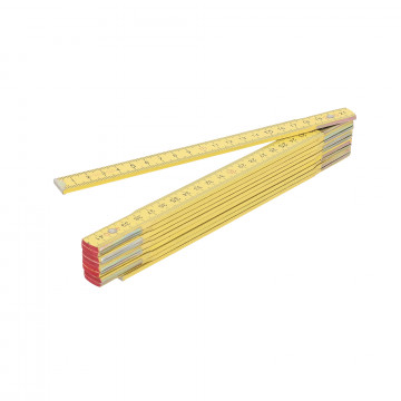 Double mètre en bois jaune haute qualité 2 m x 10 branches