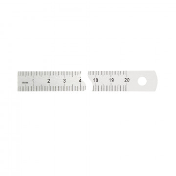 Réglet inox standard classe II flexible 200 mm
