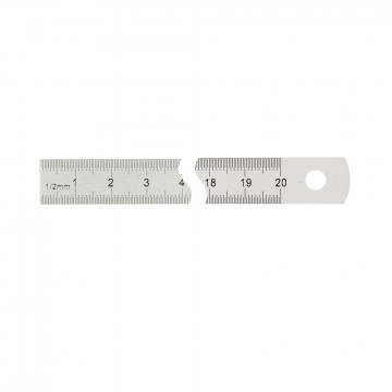 Réglet inox standard classe II flexible 200 mm