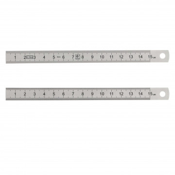 Réglet inox flexible CEE classe II 150 mm - Photogravure chimique