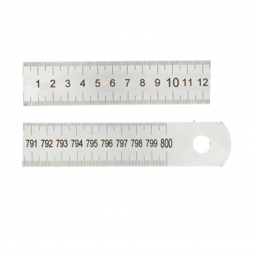 Réglet inox CEE Classe II demi-rigide 8000 mm