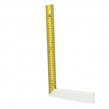 Equerre de menuisier avec lame inox jaune 400 mm