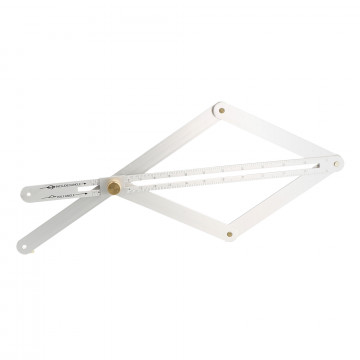 Equerre réglable alu - Intérieur de 5°à 85°- Extérieur de 10°à 170°