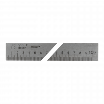 Règle mécanicien 1000mm graduée selon DIN866/2B section 30x6mm