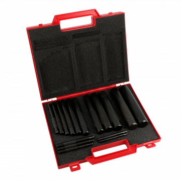 Valise de 16 emporte-pièces bruni de 2 à24mm de découpe