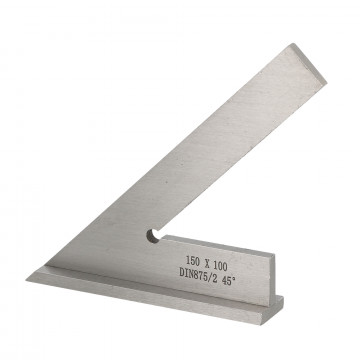 Equerre de mécanicien à chapeau angle à 45° 150 mm