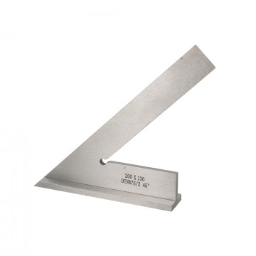 Equerre de mécanicien à chapeau angle à 45° 200 mm