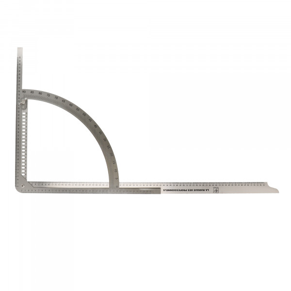 Equerre Alpha inox 795x430mm rapporteur 300 mm