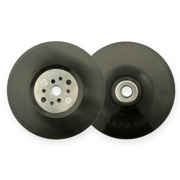 +Plateau Nylon Noir Souple D113x18 mm - M14x200