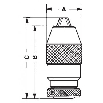 Mandrin Auto-ser. -  1.5-13mm - montage  3/8x24