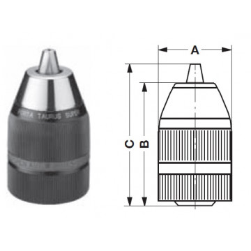 Mandrin Taurus supérieur  -1,5-13 -   1/2x20 Mors Acier