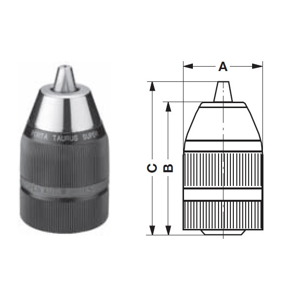 Mandrin Taurus supérieur -1,5-13 - 1/2x20 Mors Acier Mandrin Taurus supérieur -1,5-13 - 1/2x20 Mors Acier