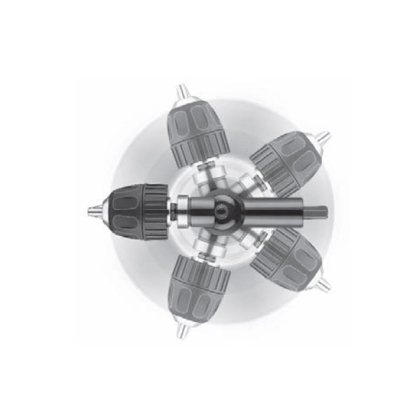 Renvoi d'angle 360° embout vissage-montage hexa9mm Renvoi d'angle 360° embout vissage-montage hexa9mm