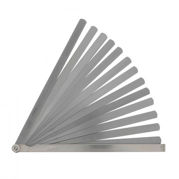 Jauge d'épaisseur 21 lames rondes  - lg250mm - épai. 4 à 200/100