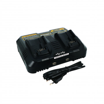 +Chargeur double pour batteries Cori compatible DEWALT Li-Ion14.4-20V