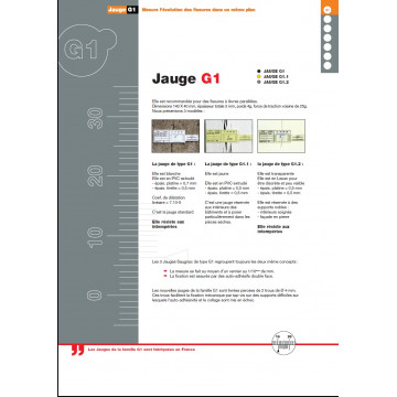10 jauges pour fissure utilisation extérieure
