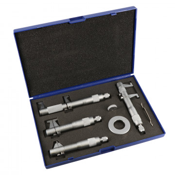 Coffret de 4 Micromètres d'intérieur 1/100 - cap 5 - 100 mm
