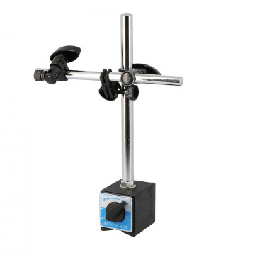 Support comparateur avec base magnétique et tige centrale