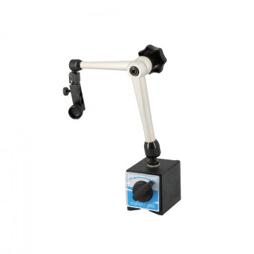 Support comparateur avec base magnétique et serrage central par came