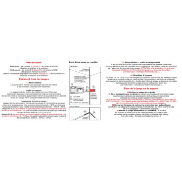 10 jauges pour fissure utilisation extérieure