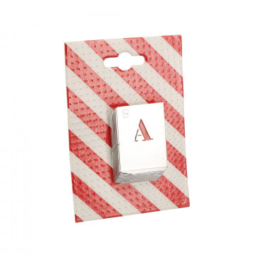 Alphabet à pocher - écriture capitale - hauteur 200 mm