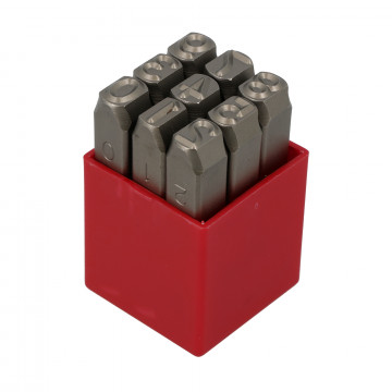 Chiffre à frapper standard endroit 10 mm - 58 HRC