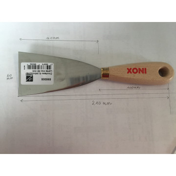 Couteau à reboucher - Lame inox 60 mm - Manche hêtre