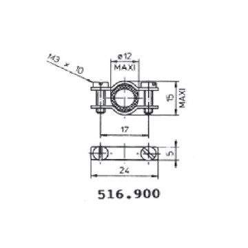 Protecteurs en caoutchouc polychloroprène 12mm