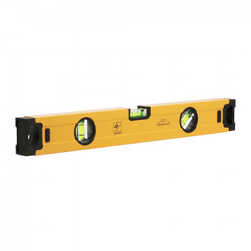 Niveau profil ALU 1200 mm - protection élastomère - 1 face usinée