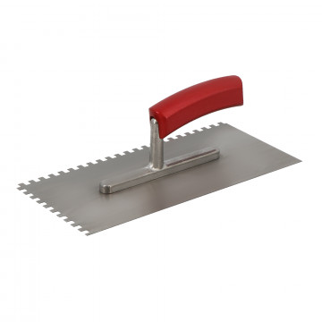 Platoir denté avec dents carrées 10 x 10 - manche bois FSC