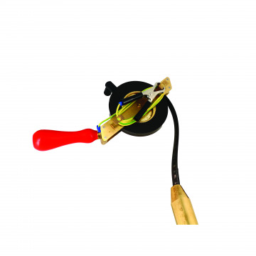 Mesure sonde spéciale prod corrosifs, ruban acier noir 30 m x 13 mm