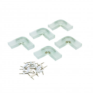 5 connecteurs en L plat pour ruban LED 81026X (à coller)