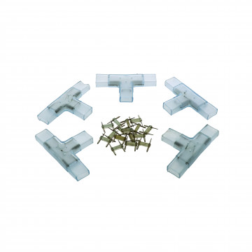 5 connecteurs en T plat pour ruban LED 81026X (à coller)