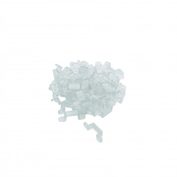 50 agrafes murales pour ruban LED 81026X (à visser, clouer)