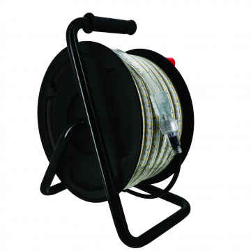 Ruban LED 25 m recto-verso 1600 lm/m 4000°K, à visser, enrouleur