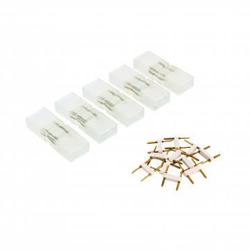 5 connecteurs droits à picots pour rubans LED 81027X (à coller)