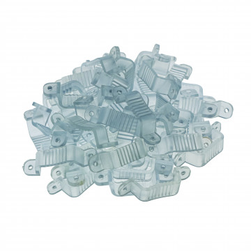 50 agrafes murales pour ruban LED 81027X (à visser, clouer)