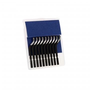 10 lames de rechange de type S35 Ø 3,2 mm pour ébavureur