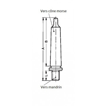 Arbre de montage trempé et rectifié C3B16