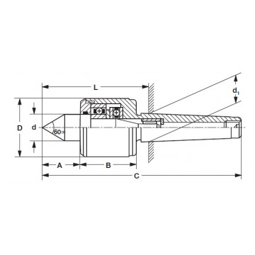 Pointe tournante Météor avec cône Morse 3