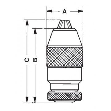 Mandrin auto-serrant pour perceuses fixes et machines-outils S36B16