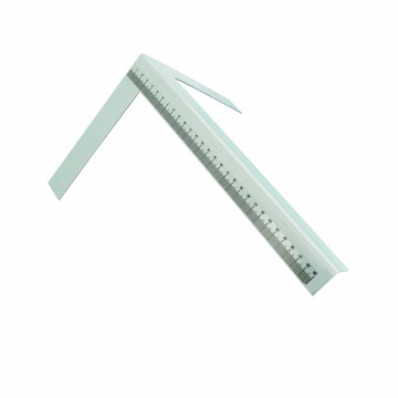Double équerre de traçage graduée 300x190x190 mm - acier traité