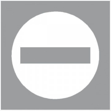 pochoir sens interdit 60