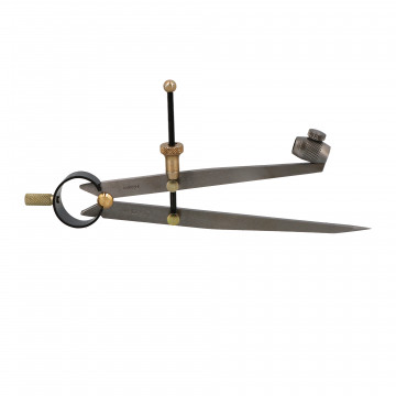 Compas à ressort porte crayon acier 150 mm